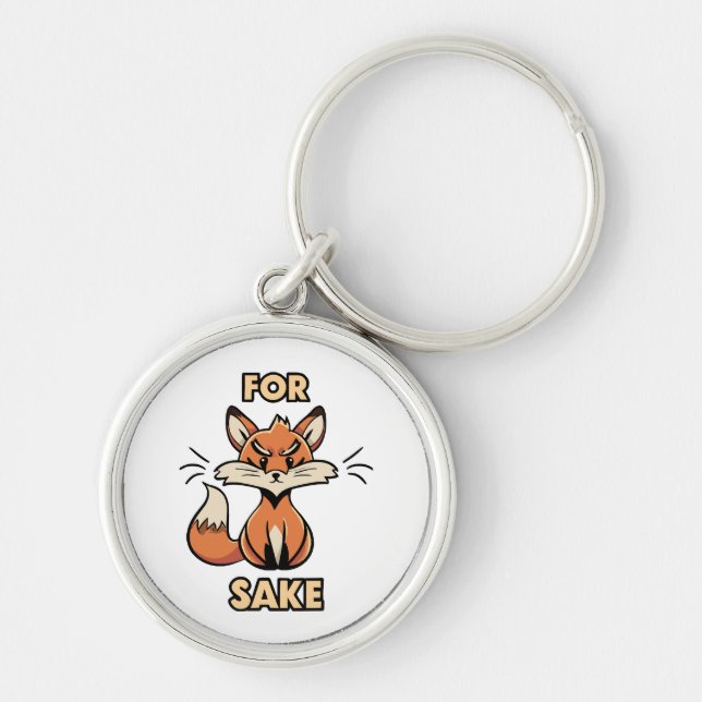 oh for fox sake key ring (Front)