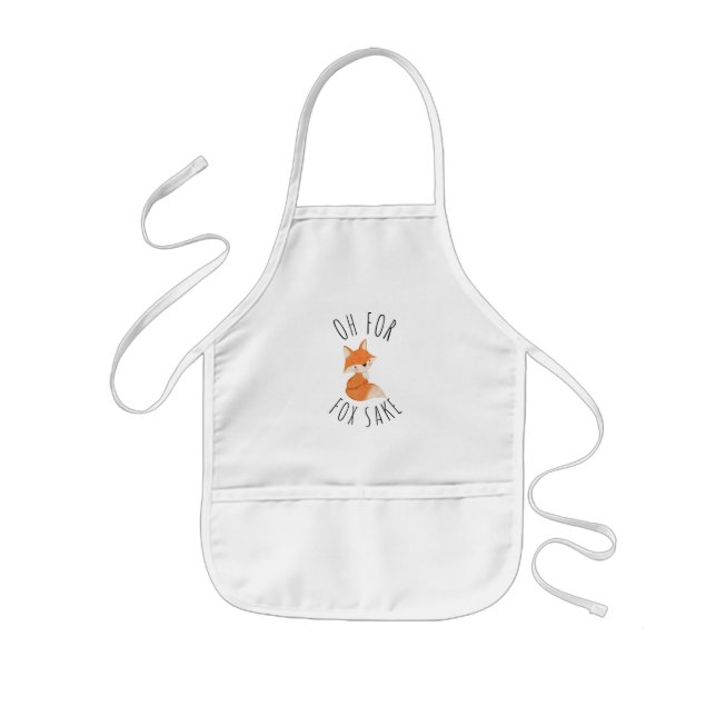 Oh for Fox Sake    Kids' Apron (Front)