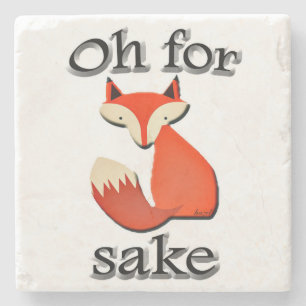Oh For Fox Sake Marble Coaster