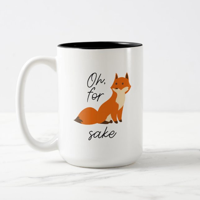 Oh for fox sake mug (Left)