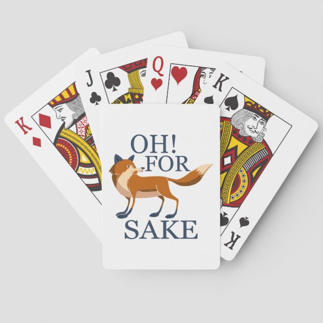 Oh for fox sake playing cards (Back)
