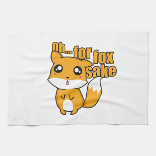 Oh... For Fox Sake Tea Towel