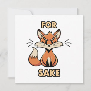 oh for fox sake thank you card