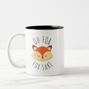 Oh for Fox Sake Two-Tone Coffee Mug