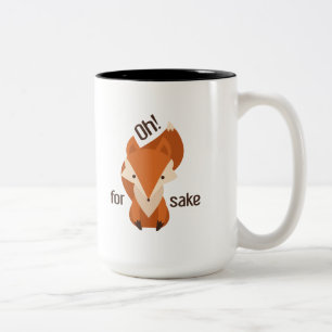 Oh For Fox Sake Two-Tone Coffee Mug