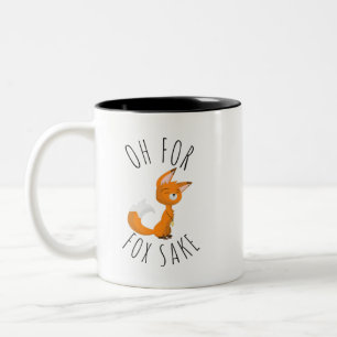 Oh for Fox Sake Two-Tone Coffee Mug