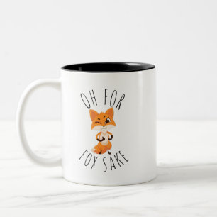 Oh for Fox Sake Two-Tone Coffee Mug