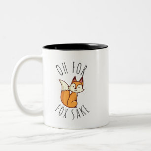 Oh for Fox Sake Two-Tone Coffee Mug
