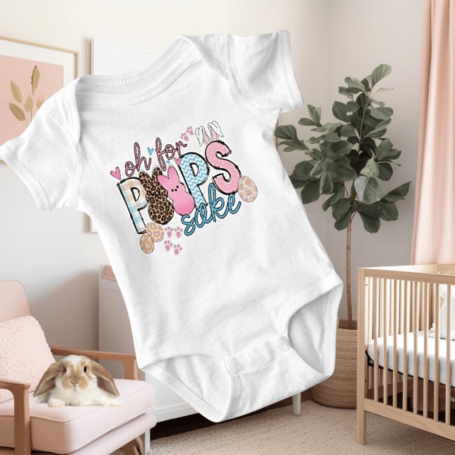 "Oh for Peeps Sake" Baby Fine Jersey Bodysuit (Creator Uploaded)