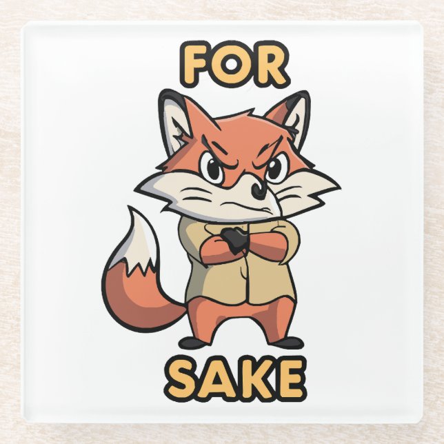 oh For Sake Glass Coaster (Front)