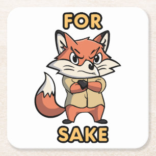 oh For Sake Square Paper Coaster