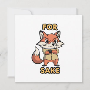 oh For Sake Thank You Card