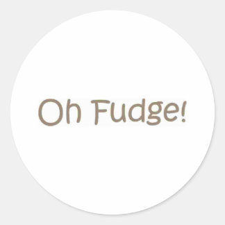 Oh Fudge! Classic Round Sticker