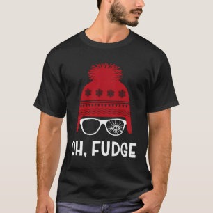 Oh Fudge Funny Christmas Saying Vintage Xmas T-Shirt