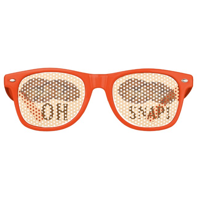 Oh (Ginger) Snap Amish PA Dutch Gingersnap Cookies Retro Sunglasses (Front)