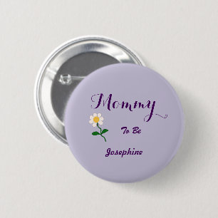 Oh Girl! Cute Daisy Baby Girl Shower Mummy-to-be 6 Cm Round Badge