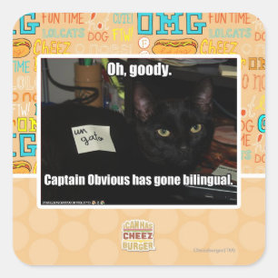 Oh, goody. square sticker