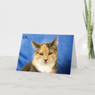Oh - HAPPY BIRTHDAY! Birthday Card with Cat