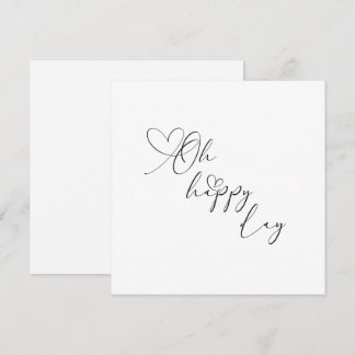 Oh Happy Day Heart Embellished Greeting Card