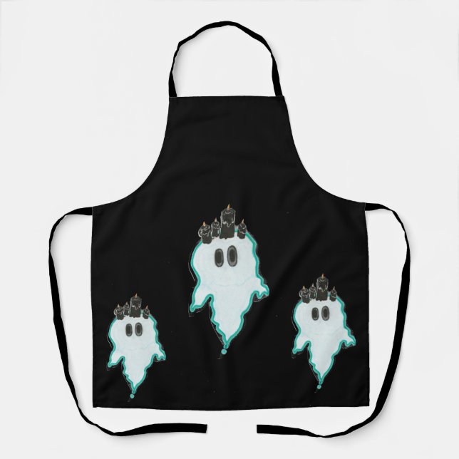 Oh Hello the friendly candle ghost! Apron (Front)