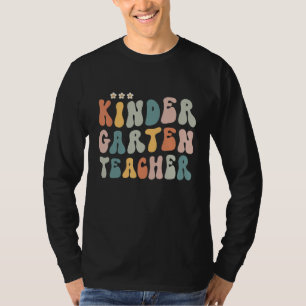 Oh Hey Kindergarten Groovy Back To School Teacher T-Shirt