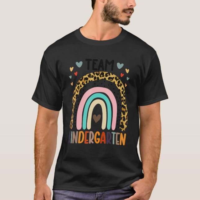 Oh Hey Kindergarten Rainbow Back To School For Tea T-Shirt (Front)