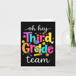 Oh Hey Third Grade Happy Back To School Teachers G Card
