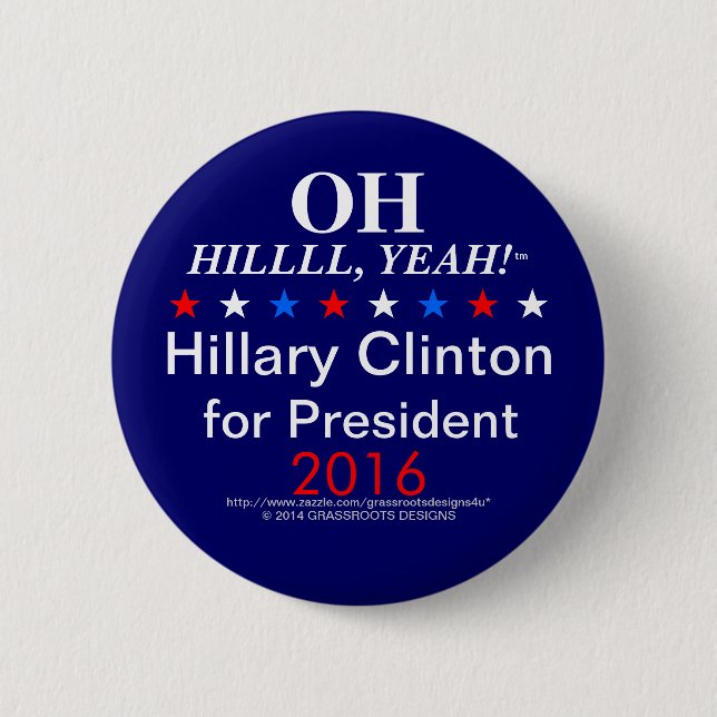 OH HILLLL, YEAH! 6 CM ROUND BADGE (Front)