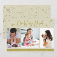 Oh Holy Night 3 Photo Christian Christmas Card