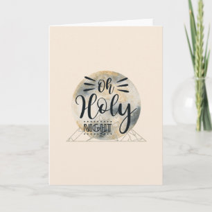 Oh Holy Night Blank Christmas Card