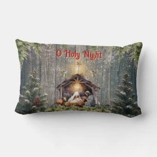 Oh Holy Night Lumbar Pillow