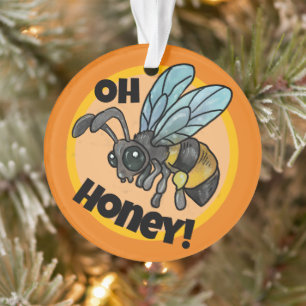 Oh Honey! Cute Bee Ornament