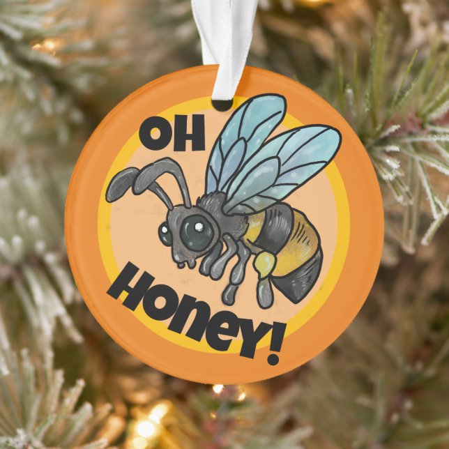 Oh Honey! Cute Bee Ornament (Tree)