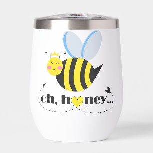 Oh Honey Valentines queen Bee character with tiara