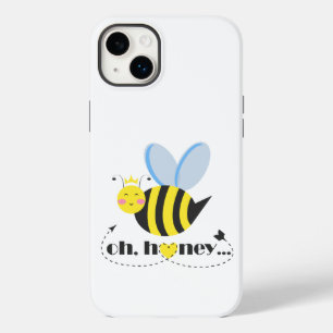 Oh Honey Valentines queen Bee character with tiara Case-Mate iPhone 14 Plus Case