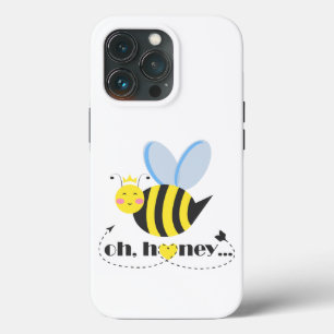 Oh Honey Valentines queen Bee character with tiara iPhone 13 Pro Case