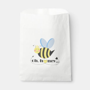 Oh Honey Valentines queen Bee character with tiara Favour Bag
