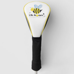 Oh Honey Valentines queen Bee character with tiara Golf Head Cover