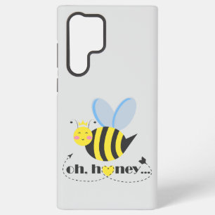 Oh Honey Valentines queen Bee character with tiara Samsung Galaxy Case