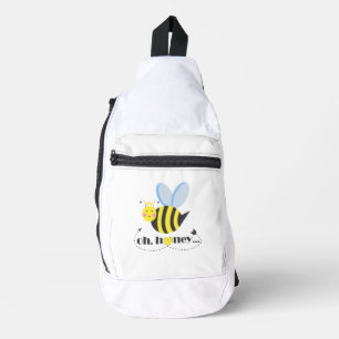 Oh Honey Valentines queen Bee character with tiara Sling Bag