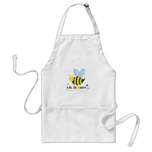 Oh Honey Valentines queen Bee character with tiara Standard Apron