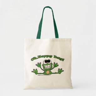 Oh, Hoppy Day- Frog Tote Bag