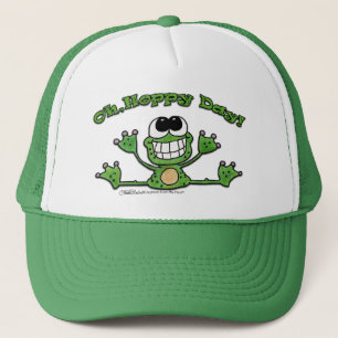 Oh, Hoppy Day- Frog Trucker Hat
