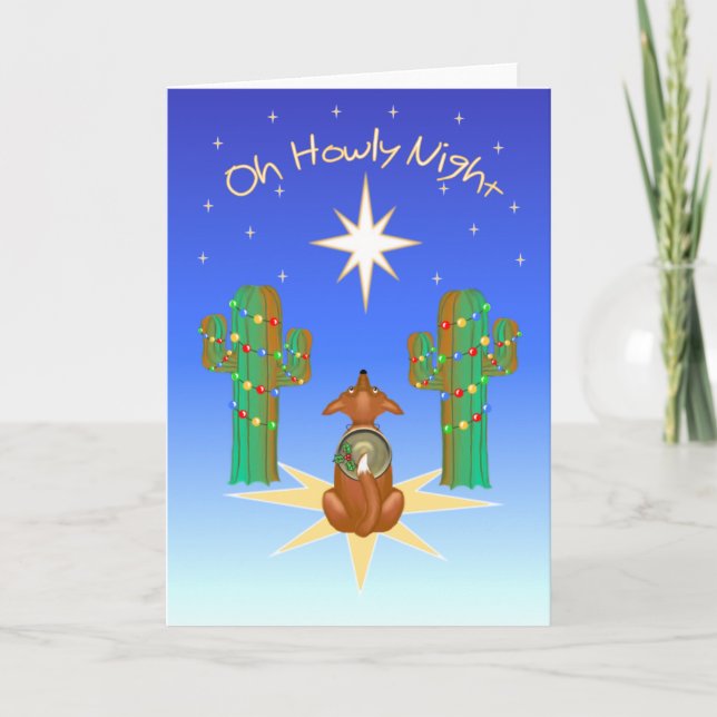 Oh Howly Night Holiday Card (Front)