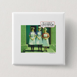 Oh, I can hardly wait! 15 Cm Square Badge