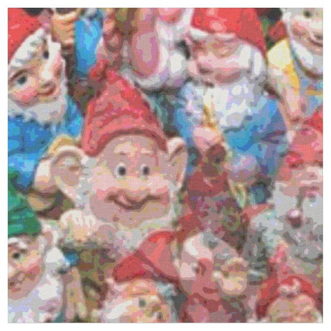 Oh I Gnome, Right Fabric (Close Up)