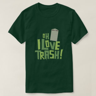 Oh I Love Trash Retro Pop Culture Graphic T-Shirt