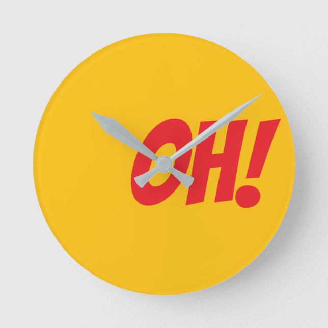 OH! - If You Know You Know Round Clock (Front)