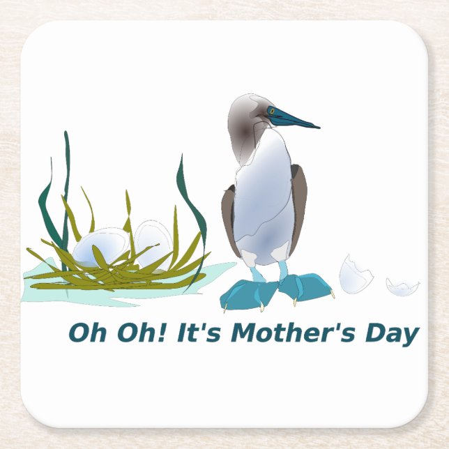 Oh Its Mothers Day Square Paper Coaster (Front)