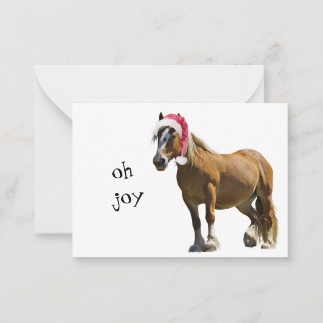 Oh Joy Christmas Horse card (Front)